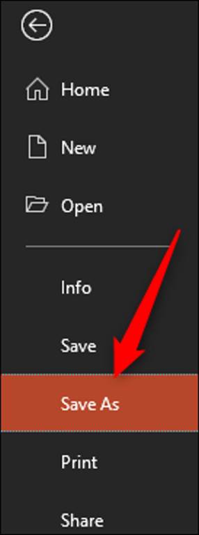 Save As