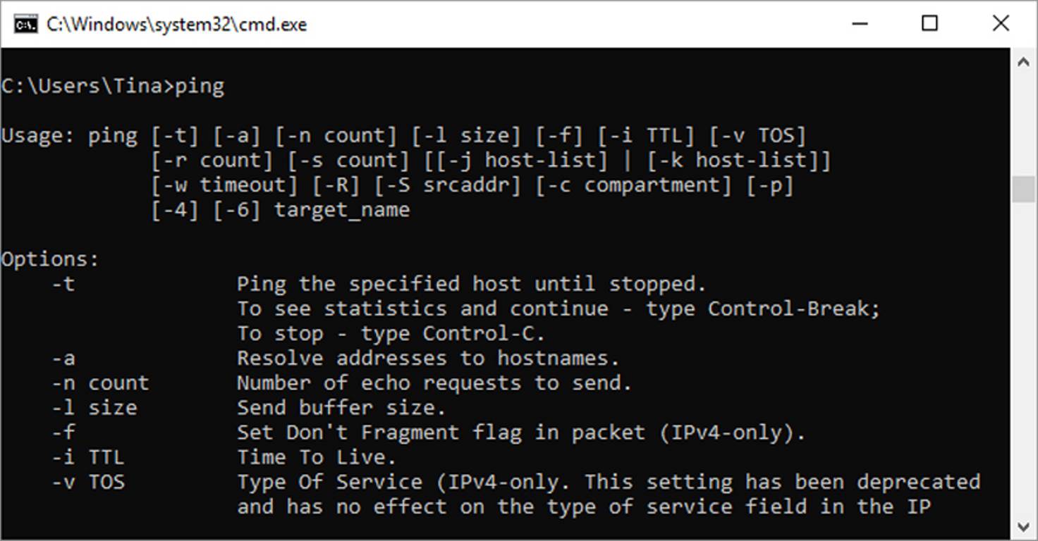cmd ping