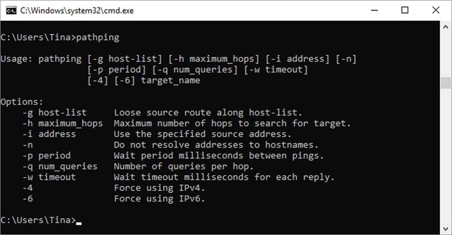 cmd Path Ping